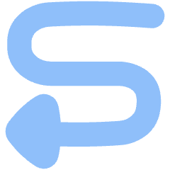 Triangle Arrow Curvy Left Down Icon from Flex Flat Set