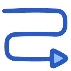 Triangle Arrow Curvy Right Down Icon from Plump Duo Set