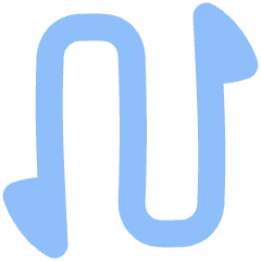 Triangle Arrow Curvy Up Down 1 Icon from Plump Flat Set