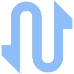 Triangle Arrow Curvy Up Down 1 Icon from Sharp Flat Set