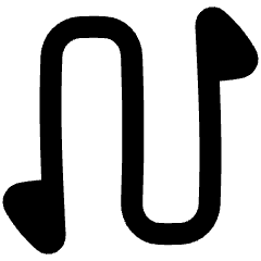 Triangle Arrow Curvy Up Down 1 Icon from Plump Remix Set