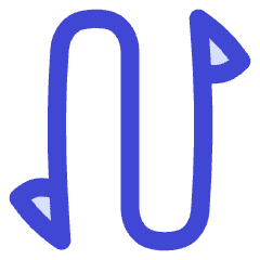 Triangle Arrow Curvy Up Down 1 Icon from Flex Duo Set