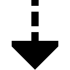 Triangle Arrow Dashed Cool Down Icon from Sharp Solid Set