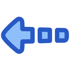 Triangle Arrow Dashed Left Icon from Plump Duo Set