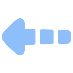 Triangle Arrow Dashed Left Icon from Plump Flat Set