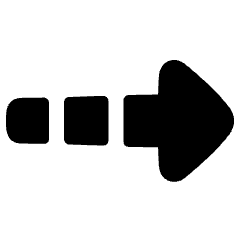 Triangle Arrow Dashed Right Icon from Plump Solid Set