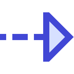 Triangle Arrow Dashed Right Icon from Sharp Duo Set