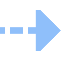 Triangle Arrow Dashed Right Icon from Sharp Flat Set