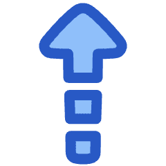 Triangle Arrow Dashed Warm Up Icon from Plump Duo Set