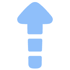 Triangle Arrow Dashed Warm Up Icon from Plump Flat Set