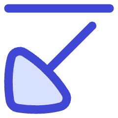 Triangle Arrow Diagonal Bottom Left Icon from Flex Duo Set