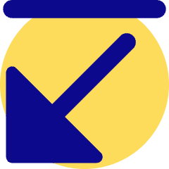 Triangle Arrow Diagonal Bottom Left Icon from Core Pop Set