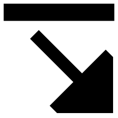 Triangle Arrow Diagonal Bottom Right Icon from Sharp Remix Set