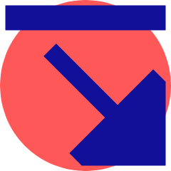 Triangle Arrow Diagonal Bottom Right Icon from Sharp Pop Set