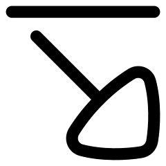 Triangle Arrow Diagonal Bottom Right Icon from Flex Line Set
