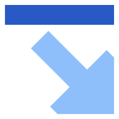 Triangle Arrow Diagonal Bottom Right Icon from Sharp Flat Set