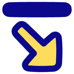 Triangle Arrow Diagonal Bottom Right Icon from Plump Pop Set