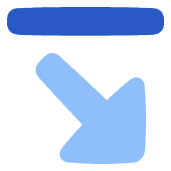 Triangle Arrow Diagonal Bottom Right Icon from Plump Flat Set