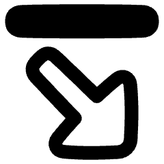 Triangle Arrow Diagonal Bottom Right Icon from Plump Remix Set