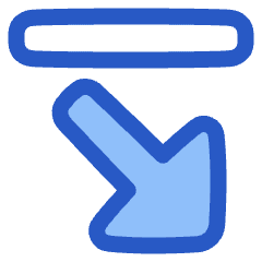 Triangle Arrow Diagonal Bottom Right Icon from Plump Duo Set