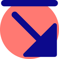 Triangle Arrow Diagonal Bottom Right Icon from Core Pop Set