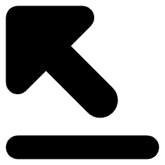 Triangle Arrow Diagonal Top Left Icon from Core Solid Set