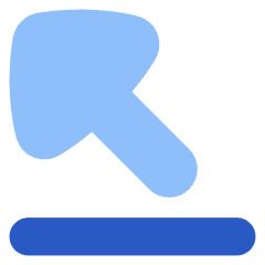 Triangle Arrow Diagonal Top Left Icon from Flex Flat Set