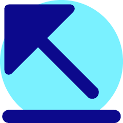 Triangle Arrow Diagonal Top Left Icon from Core Pop Set