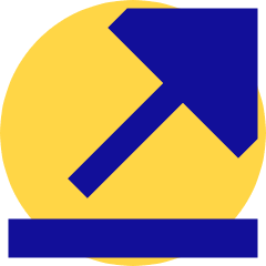 Triangle Arrow Diagonal Top Right Icon from Sharp Pop Set