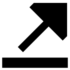 Triangle Arrow Diagonal Top Right Icon from Sharp Remix Set