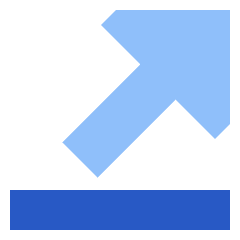 Triangle Arrow Diagonal Top Right Icon from Sharp Flat Set