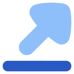 Triangle Arrow Diagonal Top Right Icon from Flex Flat Set