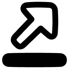 Triangle Arrow Diagonal Top Right Icon from Plump Remix Set