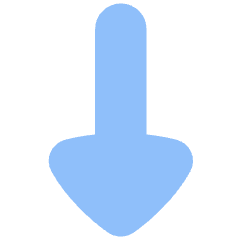 Triangle Arrow Down 1 Icon from Flex Flat Set