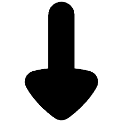 Triangle Arrow Down 1 Icon from Flex Solid Set