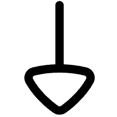 Triangle Arrow Down 1 Icon from Flex Line Set