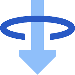 Triangle Arrow Elipse Down Icon from Sharp Flat Set