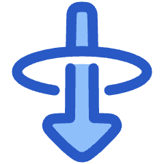 Triangle Arrow Elipse Down Icon from Plump Duo Set