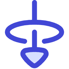 Triangle Arrow Elipse Down Icon from Flex Duo Set