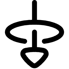 Triangle Arrow Elipse Down Icon from Flex Line Set