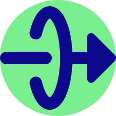 Triangle Arrow Elipse Right Icon from Core Pop Set