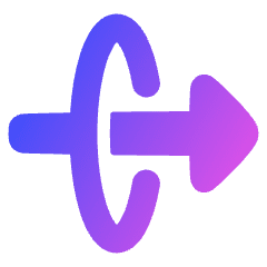 Triangle Arrow Elipse Right Icon from Plump Gradient Set