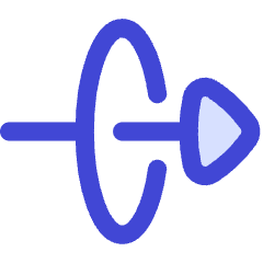 Triangle Arrow Elipse Right Icon from Flex Duo Set