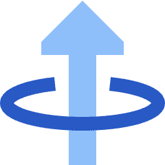 Triangle Arrow Elipse Up Icon from Sharp Flat Set