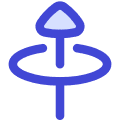 Triangle Arrow Elipse Up Icon from Flex Duo Set