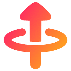Triangle Arrow Elipse Up Icon from Plump Gradient Set