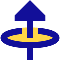 Triangle Arrow Elipse Up Icon from Sharp Pop Set