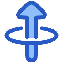Triangle Arrow Elipse Up Icon from Plump Duo Set