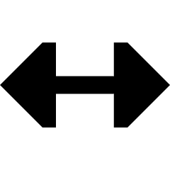 Triangle Arrow Horizontal Icon from Sharp Remix Set