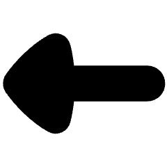 Triangle Arrow Left 1 Icon from Flex Solid Set